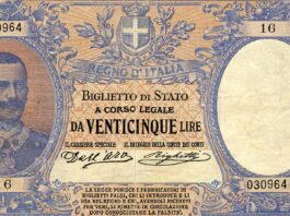 Un inedito esperimento di stampa delle sfortunate 25 lire
