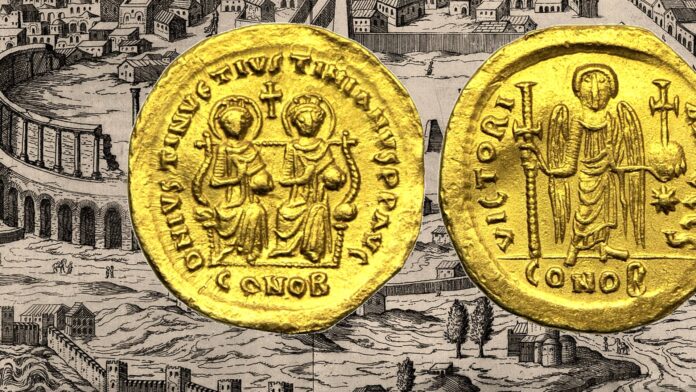 Quella apparente serenità imperiale nei solidi di Giustino I