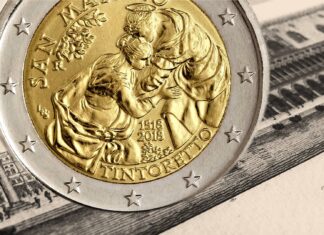 Due euro dedicati a Tintoretto, “genio terribile” del Cinquecento