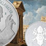 argentea 5 euro vaticana per papa Montini