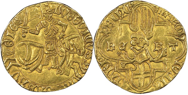 Ludovico, 1439-1465. Ducato d’oro, Cornavin.MIR 155b (R3). NGC AU53
