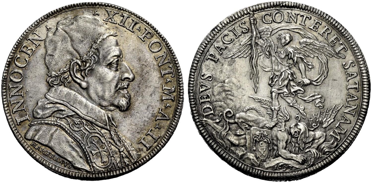 La piastra con san Michele datata anno II - 1693