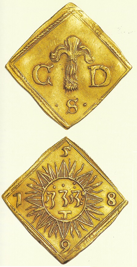 Gli 8 marchi oro del 1598 a nome del duca Carlo