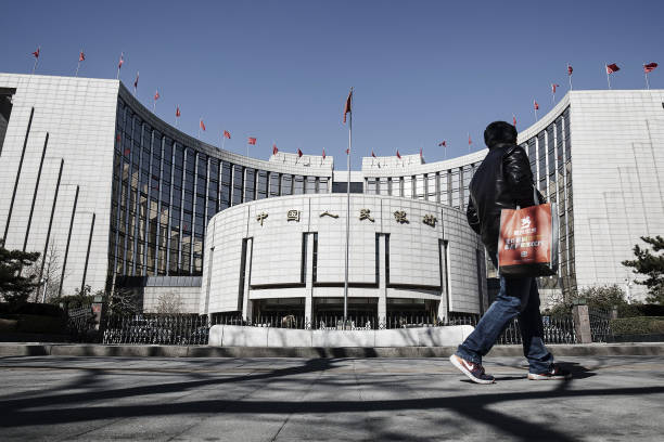 La modernissima sede della People'sBank of China di Pechino