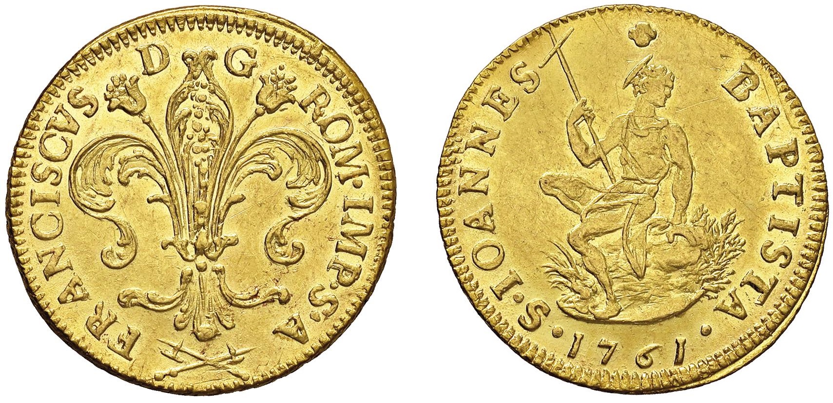 Ruspone di Francesco II di Lorena (1737-1765) raro e Spl+; al lotto 359 è stimato € 800/1.200