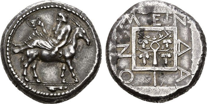 Mende, tetradramma, intorno al 450-425 a.C. 