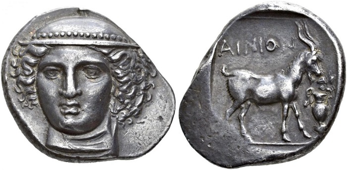 Ainos, Tetradramma, circa 400-370 a.C