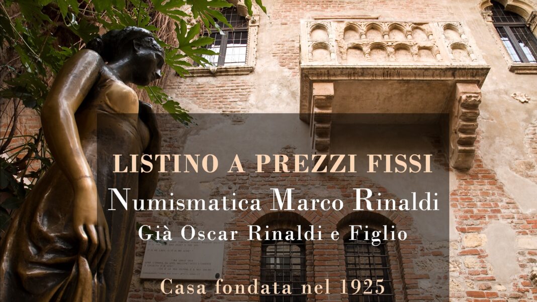 Numismatica Marco Rinaldi: il nuovo listino a prezzi fissi del mese di febbraio 2019