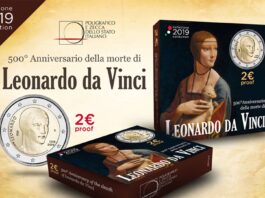 Leonardo da Vinci inaugura l’anno numismatico della Repubblica