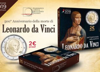 Leonardo da Vinci inaugura l’anno numismatico della Repubblica