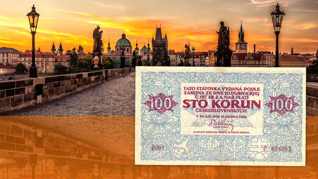 Due speciali banconote per il secolo della corona cecoslovacca