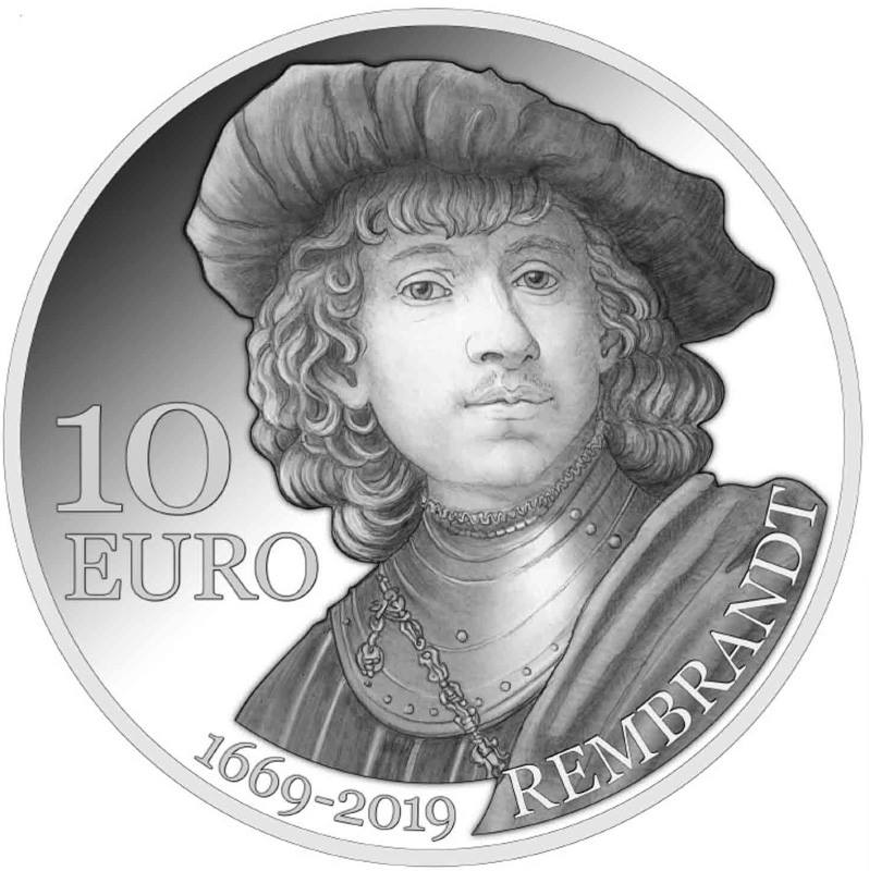 Un'impostazione classica e curata per i 10 euro dedicati a Rembrandt, di cui ricorreil 350° anniversario della scomparsa