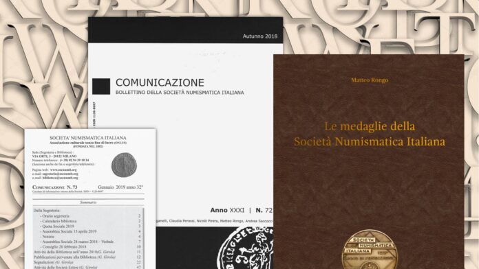 Ultime pubblicazioni della Società Numismatica Italiana
