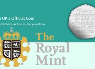 Dalla Royal Mint 50 pence per il mesto addio alla UE