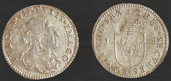 Lucca – Luigino del 1668 (Mi, g 1,79 mm 21, Cammarano 193)