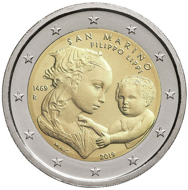 Ecco la splendida faccia nazionale dei 2 euro per Filippo Lippi voluti dal Titano e modellati da Maria Angela Cassol