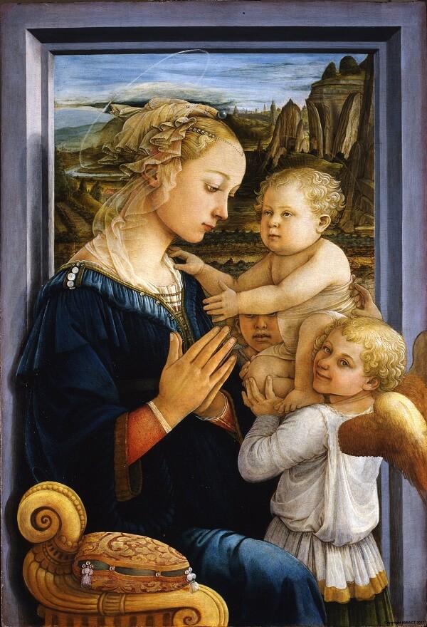 "Madonna col Bambino e due angeli" di Filippo Lippi, 1460-1465. Un capolavoro del Rinascimento oggi agli Uffizi