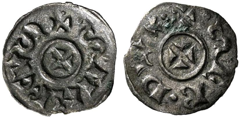 Deanro scodellato in argento del doge Sebastiano Ziani coniato fra il 1172 e il 1178