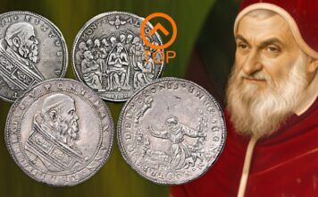 piastra francescana montalto sisto v peretti papa moneta numismatica montalto zecca rarità guglielo tronci zecchiere