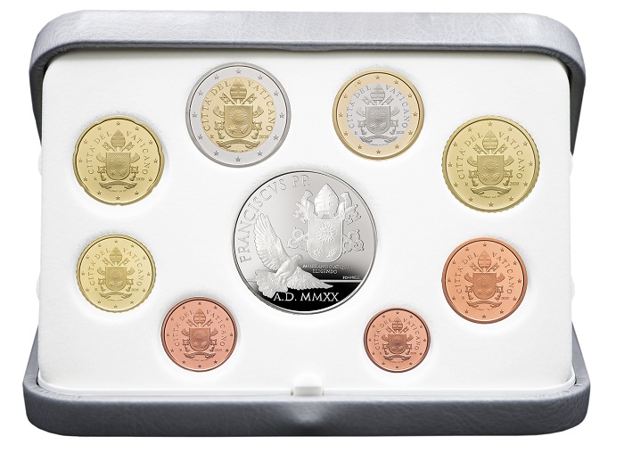 Ecco la divisionale proof 2020 del Vaticano con i 20 euro in argento