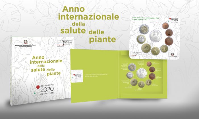 L'astuccio in tema natura nel quale è confezionata la serie annuale 2020 d'Italia in Fdc