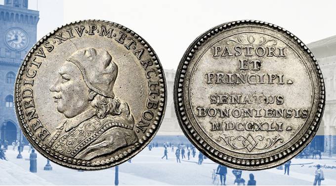 ratità numismatiche Bologna Benedetto XIV