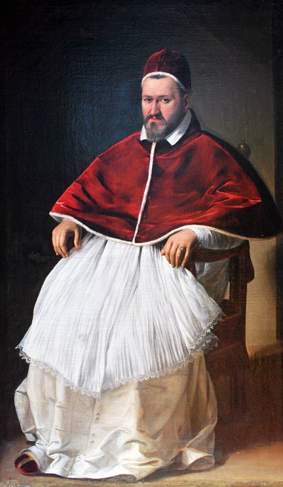 Camillo Borghese, papa col nome di Paolo V dal 1605 al 1621, così come lo ritrae Michelangelo Merisi da Caravaggio, uno dei suoi artisti favoriti