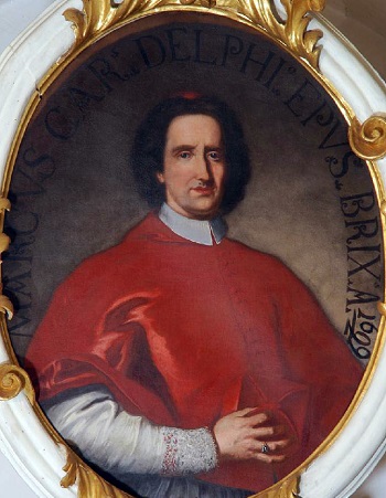 Daniele Dolfin, qui in abiti da cardinale, fu vice legato nella città francese dalla fine del 1691 al 1696