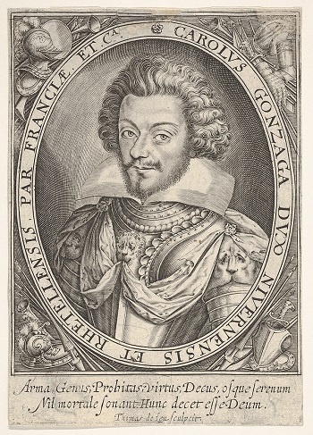 Ludovico Gonzaga, marito di Enrichetta di Clèves e sostenitore, assieme alla consorte, di numerose iniziative benefiche