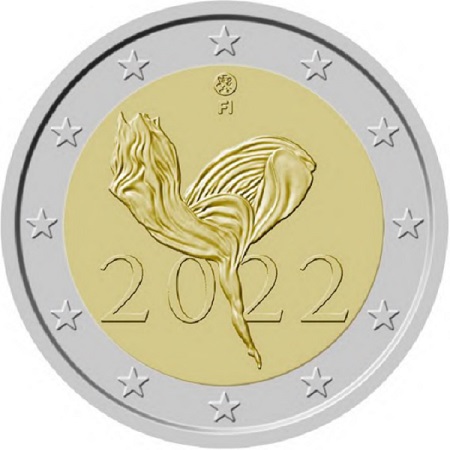 Tutta la grazia e la leggerezza del balletto nella 2 euro di Finlandia 2022, una moneta minimalista ed elegante