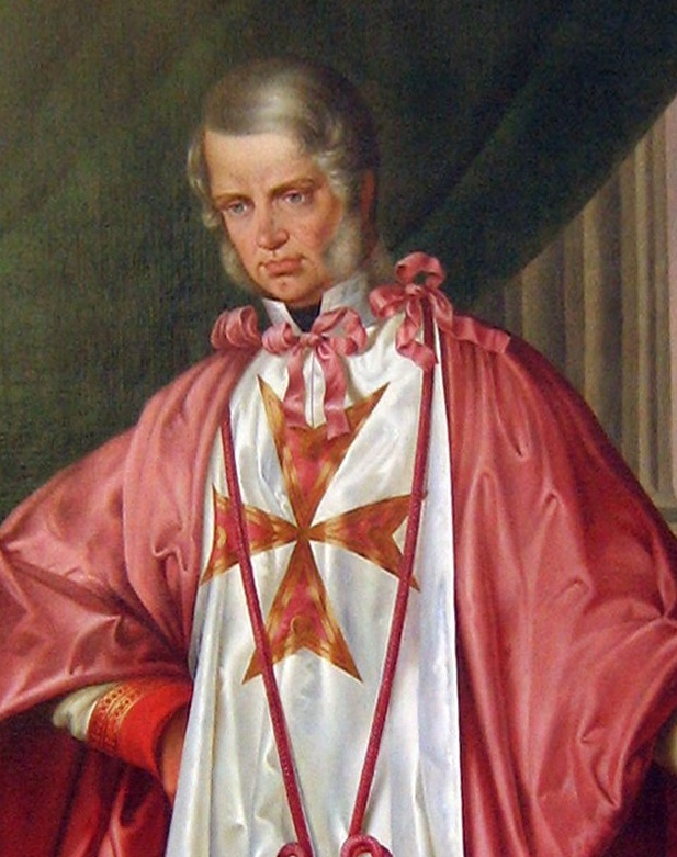 Dettaglio di un ritratto di Leopoldo II d'Asburgo Lorena, ultimo granduca di Toscana, in erà matura