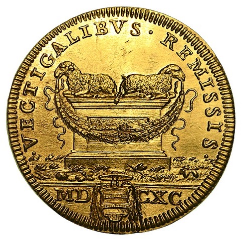 Il rovescio classicheggiante della rarissima doppia papale del 1690 in asta Cambi & Crippa Numismatica il 9 febbraio a Milano Il rovescio classicheggiante della rarissima doppia papale del 1690 in asta Cambi & Crippa Numismatica il 9 febbraio a Milano