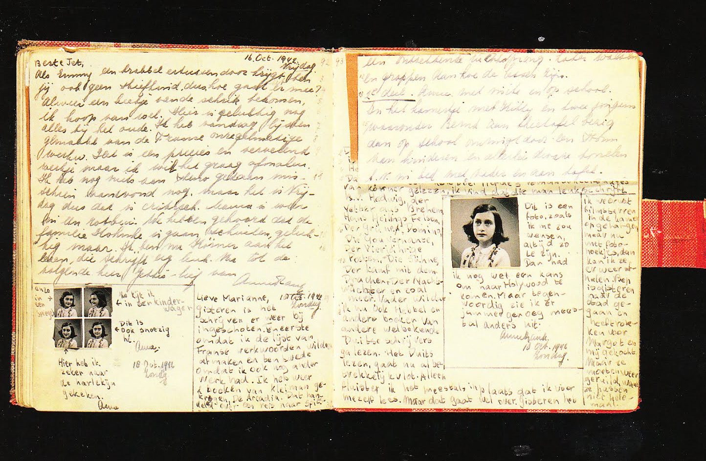 Il diario manoscritto in cui, per i lunghi mesi in cui rimase nascosta con i familiari dai rastrellamenti nazista, Anne Frank raccontò non solo la sua vita ma anche le sue aspirazioni per un futuro che, purtroppo, non si sarebbe mai realizzato