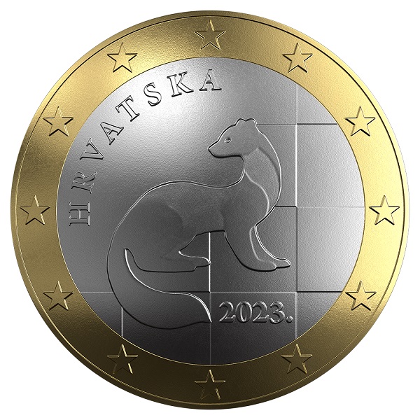 Ecco il design "riveduto e corretto" del futuro euro di Croazia: la "kuna", animale nazionale, è stata ridisegnata in modo nuovo e originale