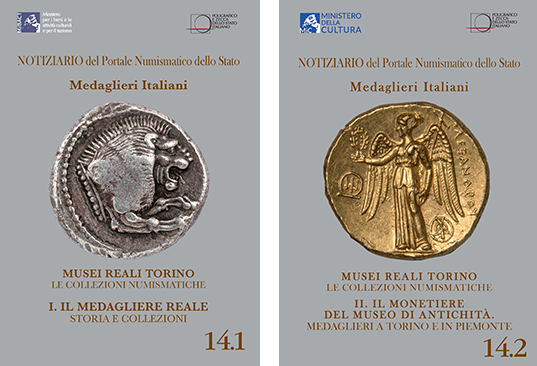 I due volumi del "Notiziario del PNS" dedicati al ricco medagliere dei Musei reali di Torino