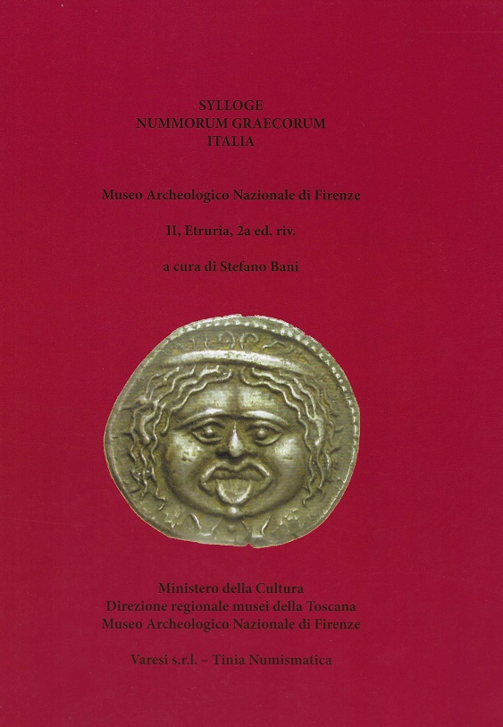 La copertina della seconda edizione della "Sylloge nummorum graecorum Italia" dedicata alle monete della Etruria dal Museo archeologico nazionale di Firenze