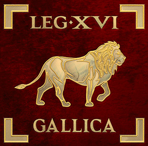 Dal sito "RomanoImpero", la ricostruzione dell'insegna della Legio XVI Gallica