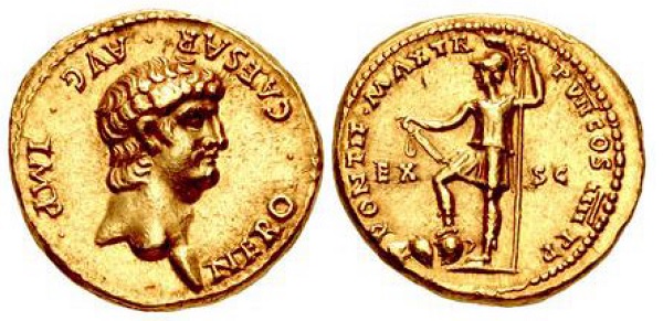 Questo importante aureo dell'imperatore Nerone coniato a Roma nel 60-61 d.C. era stato rubato durante una rapina a mano armata al Museo archeologico nazionale di Napoli nel 1977