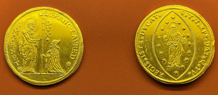 Due eccezionali monete veneziane in oro esposte al Museo Bottacin, i 20 e i 30 zecchini del doge Francesco Loredan (1685-1762)