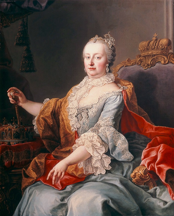 Maria Teresa d'Austria, l'imperatrice, nonche duchessa di Milano, che inaugurà la serie delle monete meneghine "del giuramento" nel 1741