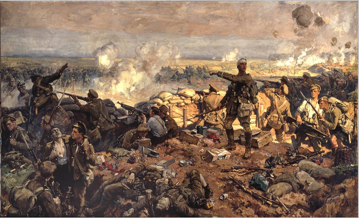 Sul fronte di Ypres si svolsero alcune delle più cruente battaglie che videro l'esercito del Belgio occupato tenere testa ai Tedeschi, i quali usarono spesso gas tossici (tra i quali la terribile iprite che prese il nome da questo luogo)