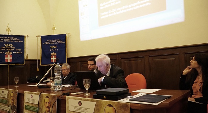Il tavolo dei relatori all'incontro di studi sull'opera scientifica del re numismatico che è stato cornice del Premio "Biblionumis" a Giuseppe Maria Ruotolo
