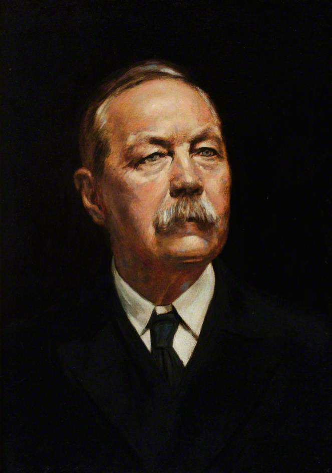 Sir Arthur Conan Doyle, il celebre scrittore scozzese "papà" del geniale e infallibile investigatore Sherlock Holmes