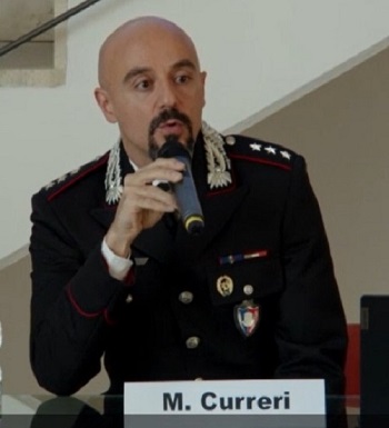 Il capitano Manuel Curreri ha parlato dell'attività del Nucleo TPC Abuzzo e Molise