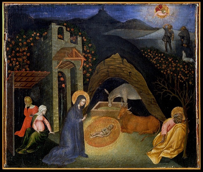 La "Natività" di Giovanni di Paolo, pittore senese attivo per buona parte del XV secolo, è conservata ed esposta ai Musei Vaticani e rappresenta uno dei capolavori dell'artista legato al gotico internazionale