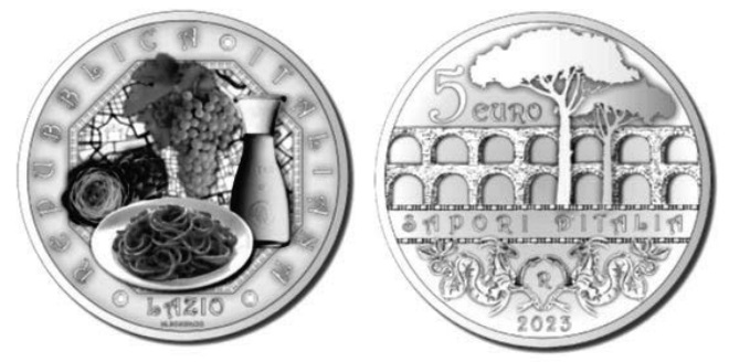 La serie di monete da collezione a tema enogastronomico quest'anno farà tappa nel Lazio e in Veneto, come sempre fra specialità tipiche di eccellenza, arte e monumenti simbolo