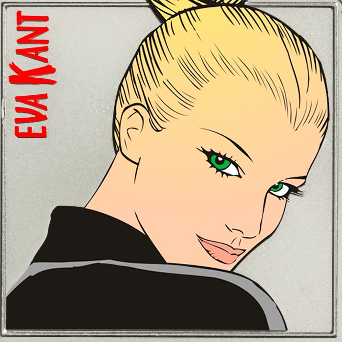 Eva Kant, inseparabile compagna e complice del famoso personaggio a fumetti, così come appare sulla moneta italiana da 5 euro in emissione il 3 marzo