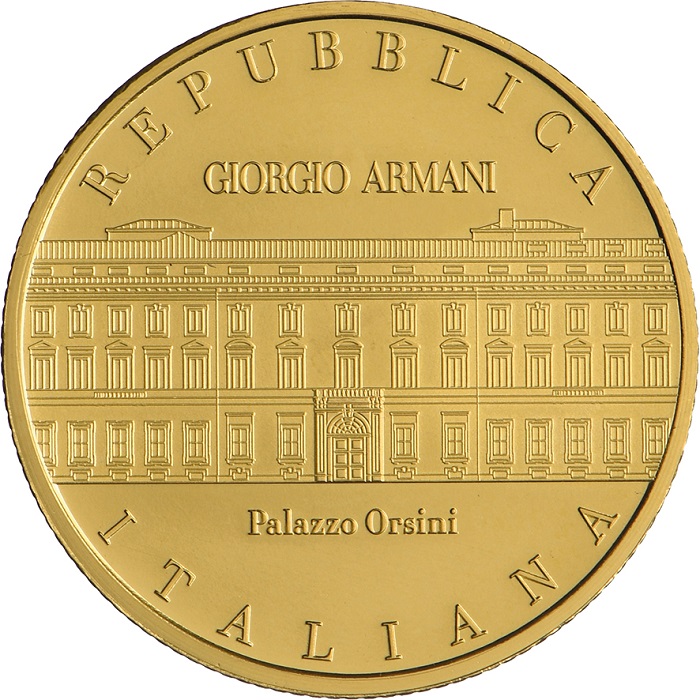 moneta oro 50 euro giorgio armani
