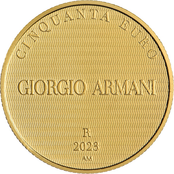 moneta oro 50 euro giorgio armani