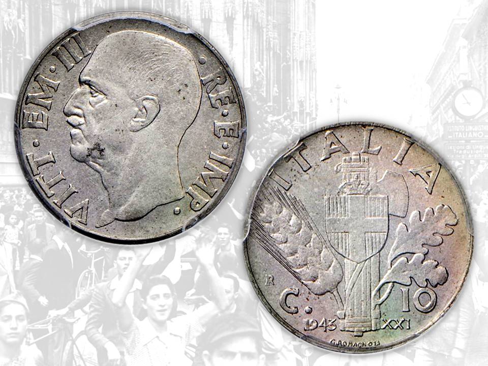 25 luglio 1943 monete duce impero fascismo lira 